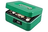 KYODOLED Cash Box with Combination Lock,Safe Metal