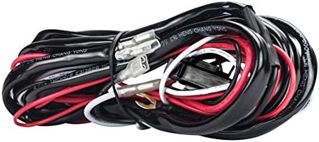 Cocas 2018 One-to-Two Universal LED Light Bar Wiring Harness Rocker Switch Kits 12V 40A Relay Working Lamp Group with Quick Fitment