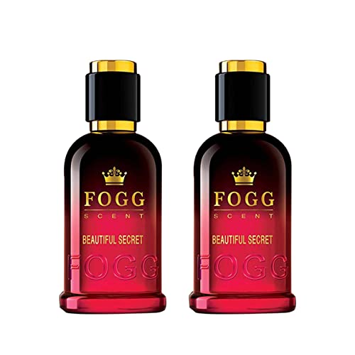 Fogg Beautiful Secret Scent, Eau De Parfum, Women’s Perfume, Long-lasting Fresh & Floral Fragrance, 100ml (Pack of 2)