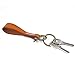 Leather Keychain Leather Key Ring, Cowhide Smooth Soft Classic Key Chain Fob for Man and Women by Agemore (Light Brown)