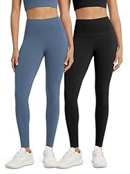 ODODOS Women's High Waist Workout Leggings 2-Pack