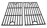 Hongso PCA312 Universal Gas Grill Grate Cast Iron Cooking Grid Replacement, Master Forge SH3118B Matte Cast Iron Cooking Grid, Sold As A Set Of 2