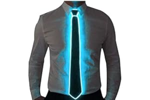 Light Up Neck Tie Glow Light Up Necktie Neon Led Ties LED Light Up Necktie Cool Novelty Neck Tie for Party