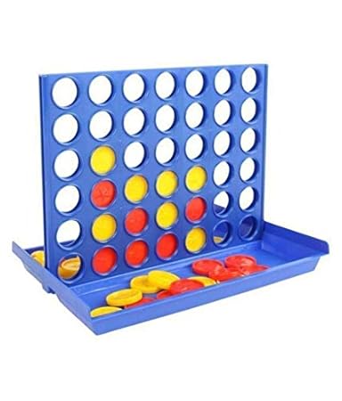 Tokariwala---Portable Travel Plastic Line-up 4 Connect Four in a Line 4-1 Row Bingo Game Board Game----Pack of 1