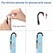 TFY Security Hand Strap for Smartphones - Compatible with iPhone Air / 17 Pro Max / 16/15 Plus / 14/13 /12 Pro / 11 / Xs/XR/X / 8 Plus/SE/Galaxy S24 / Mate 70 Pro and Others (Black/White)
