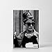 Audrey Hepburn Wall Art CANVAS PRINT Famous Style Breakfast at Tiffany's Movie Black and White Iconic Decoration Framed Home Decor Stretched and Ready to Hang -%100 Handmade in the USA - 12x8