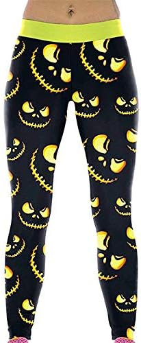 KAOKAOO Women's Fitness Hihg Waist Yoga Pants Printed Stretch Ankle Legging