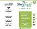 Simpleaf Flushable Wipes: Eco- Friendly, Thick and Effective, Paraben and Alcohol Free, Hypoallergenic and Safe for Sensitive Skin, Vitamin E with Soothing Aloe Vera (6 Packs)