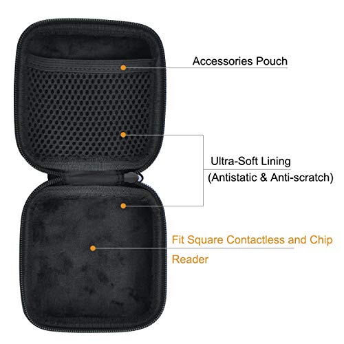 HESPLUS Storage Case for Credit Card Reader Scanner Compatible with Square Contactless and Chip Reader