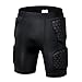 TUOY Adult Padded Compression Shorts 5-Pad Football Girdle Hip Thigh Protector Black