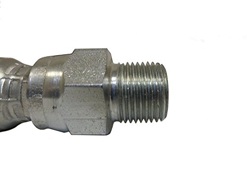 Hose Reel Connector Hose for Pressure Washing, 2FT Hose ,3/8-Inch Male Pipe Thread, 4000 PSI Rated (2 Feet) - Thumbnail 2