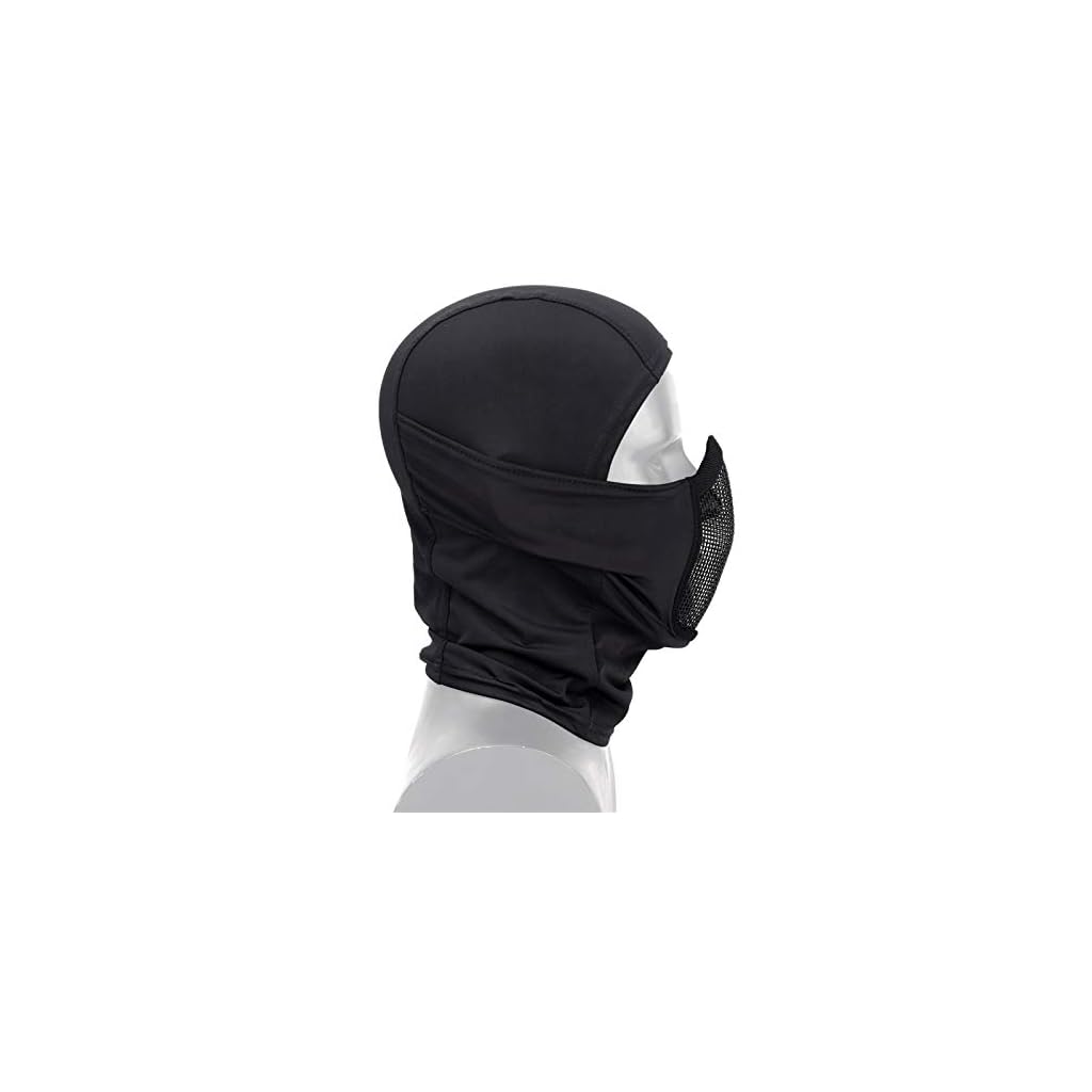 WoSporT Tactical Balaclava Mesh Mask Airsoft Paintball Mask with Full