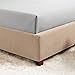 Empyrean Light Grey Extra Deep Pocket Fitted Sheet Queen, Hotel Luxury Queen Fitted Sheet Only Easily Fits 18 to 24 Inch Mattress, Super Soft, Wrinkle-Free Bottom Sheets with Corner Straps