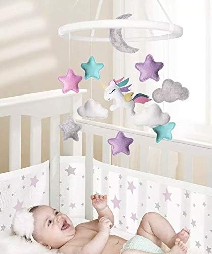 Feelbetta Felt baby mobile unicorn design