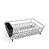simplywire-Black-Dish-Drainer-with-Cutlery-Basket-Anti-Rust simplywire - Dish Drainer - Anti Rust Drying Rack – Black with Black Cutlery Basket