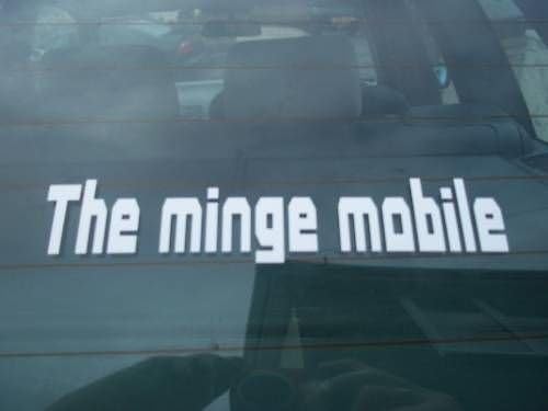 Minge Mobile Vinyl Decal (External Fitting)
