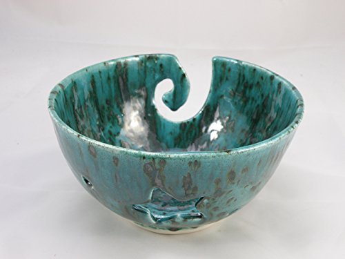 Large Pottery Yarn Bowl Knitting Bowl Crochet Bowl Lead free Glaze