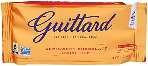 Guittard Baking Chips, Semi Sweet Chocolate, 12 oz