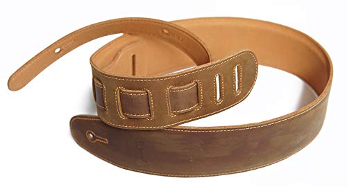 Jeereal Padded Leather Guitar Strap (2.75inches Width) For Electric