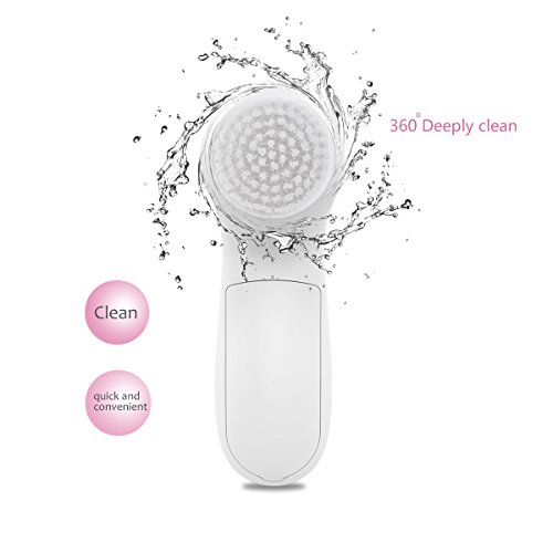 PIXNOR P2017 Waterproof Facial Cleansing Brush and Massager with 7 Brush Heads for Deep Cleansing, Exfoliating, Removing Blackhead and Massaging (Classic Rosy) Beauty & Personal Care, Tools & Accessories, Skin Care Tools, Microdermabrasion & Exfoliating Devices