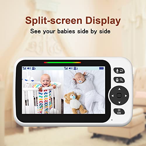 Blemil Upgrade Baby Monitor with 30-Hour Battery, 5
