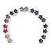 Fireboomoon 40 Pcs Girls Flower Shaped Mini Hair Claws Hair Bangs Hair Pin For Little Girls Mix Colored