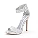 DREAM PAIRS ELEGANTEE Women's Evening High Heels Open Toe Ankle Strap Platform Casual Stiletto Pumps Sandals