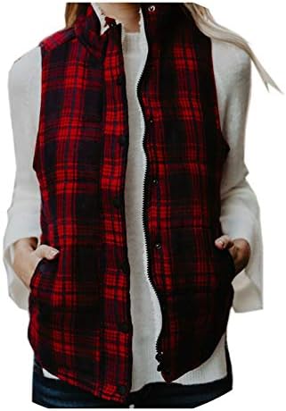 Warm Velvet Tops Women Autumn Winter Pockets Zipper Cotton Tank Vest Jacket