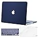 MOSISO Plastic Hard Shell Case & Keyboard Cover & Screen Protector Only Compatible with MacBook Pro Retina 15 inch (Model: A1398, Older Version Release 2015 - end 2012), Navy Blue