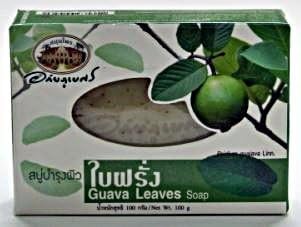 Guava Leaves Extract Bar Soap Thai Traditional Formula (3.52oz) by Abhaiherb
