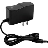 DC 12Volt 500mA 0.5A Power Supply Adapter | 6W AC/DC Adapter 100-240V AC to DC 12V 0.5A Transformer Power Cord 5.5 x 2.5mm/2.1mm Center Positive Tip