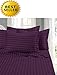 Elegant Comfort #1 Bed Sheet Set on Amazon - Super Silky Soft - 1500 Premier Hotel Quality Luxurious Wrinkle, Fade, Stain Resistant 6-Piece Stripe Bed Sheet Set, Queen Purple