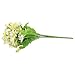 1 Bunch Cineraria Artificial Flower Bouquet Home Office Decor (Light Yellow and White)
