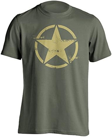 Dion Wear Army Star WWII Mens Graphic T-Shirt