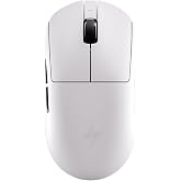 ATK Dragonfly A9 Wireless Gaming Mouse - White | 53g Lightweight, PAW3395 SE Sensor, Up to 18000 DPI, 1K Polling Rate, 120 Hr Battery Life, Tri-Mode 2.4G/BT/Wired