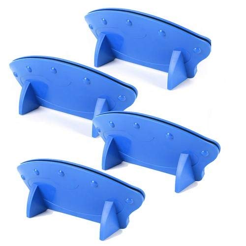 Poker holder card holder,Playing Card Holder Hands-Free Clip Plastic Standing Poker Holder Blue Fan Shaped Playing Cards Storage Box Poker Clip for Game Supply