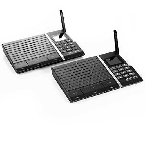 Samcom 10-Channel Digital FM Wireless Intercom System for Home and Office 2 Stations