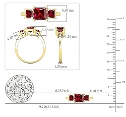 Dazzlingrock Collection Princess Lab Created Ruby