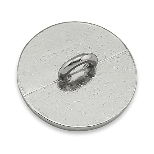 Dairy Cow In Field with Flowers Metal Craft Sewing Novelty Buttons - Set of 4