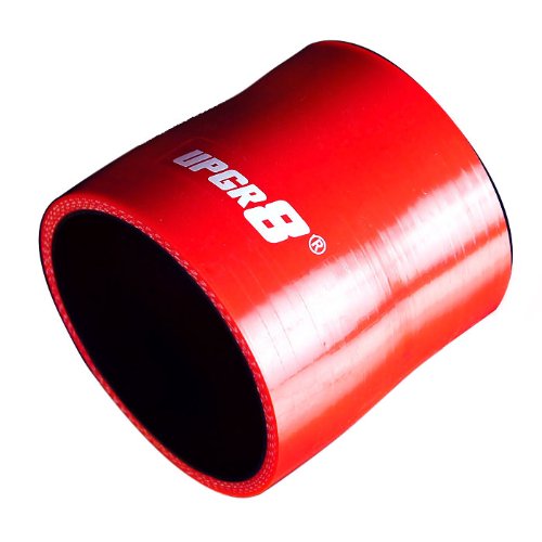 UPC 849250003351, Upgr8 Universal 4-Ply High Performance Straight Reducer Coupler Silicone Hose (2.75&quot;(70MM) to 3.0&quot;(76MM), Red)