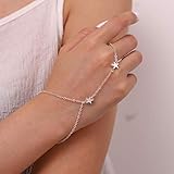 Bomine Star Finger Bracelets Ring Hand Chain Beach
