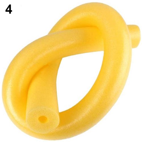 Catnew Flexible Fun Swimming Pool Foam Water Kickboards Hollow Noodle Kids Adult Float Swim Aid Toys Tools (Yellow)