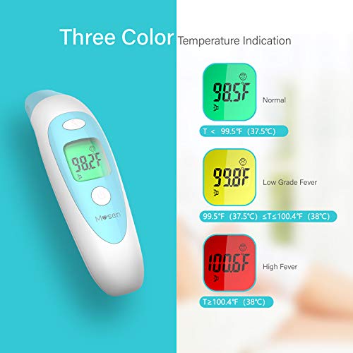 Mosen Thermometer for Fever Ear and Forehead Thermometer for Baby, Kid