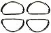 Dritz 117-1-65 D-Rings, Nickel, 1-Inch 4-Count