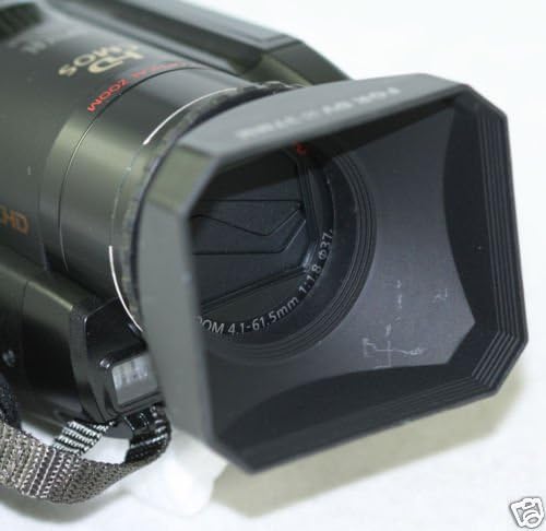 55mm Digital Video Lens Hood Sony FDR-AX40 FDR-AX53 camcorder shade AX53 AX40