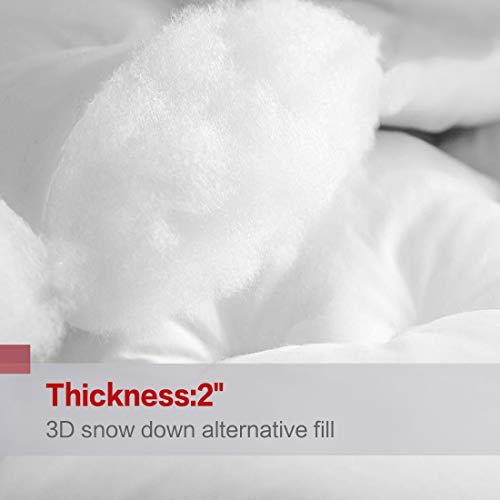Abakan Extra Thick Mattress Topper Queen Super Soft Breathable Perfect Support Mattress Pad Cover Pillowtop Bed Topper with 8-21Inch Deep Pocket