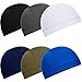 Boao 6 Pieces Skull Caps Helmet Liner Sweat Wicking Thermal Running Beanie Cycling Skull Caps for Men Women (Black, Grey, Dark Blue, White, Army Green, Navy)