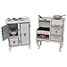 The Queen's Treasures American Vintage Stove & Fridge Wooden Furniture +Kitchen Tool & Food Accessory Play Set for 18 Inch Girl Dolls