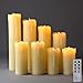 Flameless LED Candles by LampLust | Battery Operated, Ivory Wax Drip, Heights of 4
