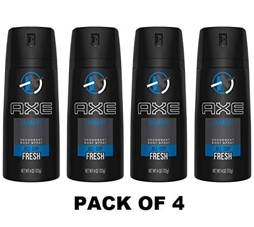 AXE Bodyspray Anarchy for Him 4 oz (Pack of 4)